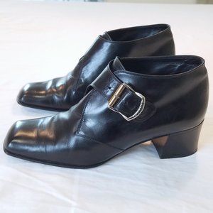 Pollini black ankle booties (sz 36)